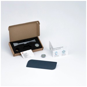 MagSpike Support Gel Douche L Bleu Nuit, kit avec accessoires pour montage sans perçage.
