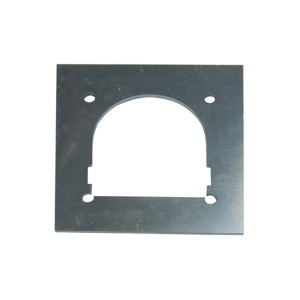 Contropiastra Unitec per golfare, accessorio per rimorchio auto, quadrato, color argento.