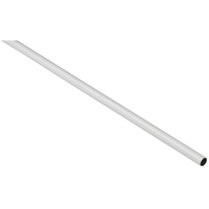 Tubo appendiabiti Hettich bianco, acciaio, Ø 25 mm, lunghezza 2000 mm. Per accessori mobili.