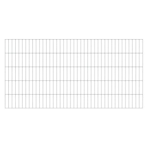 Panneau de clôture double fil galvanisé à chaud, 100x200 cm, pour jardin