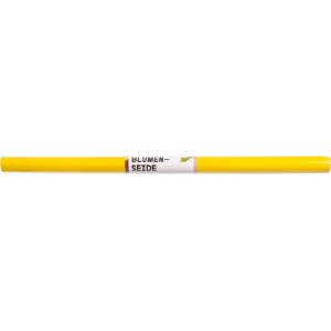 Glorex Blumenseide gelb, ein gerollter Bogen Seidenpapier 50x70 cm zum Basteln und Verpacken.