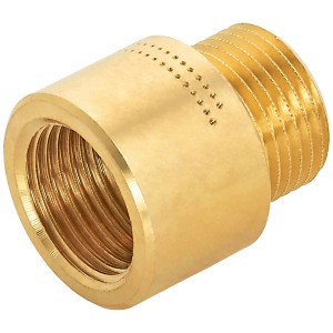 Prolunga rubinetto in ottone, 14,9 x 16,7 mm, raccordo filettato per rubinetti.