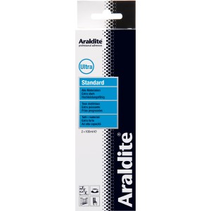 Araldite Standard adesivo bicomponente, 2 tubi da 100ml, per incollaggi extra forti.