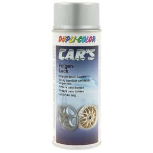 Dupli-Color Cars spray per cerchi, argento alluminio, bomboletta da 400ml per riparazioni di vernice.