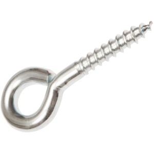 Vis à œil Conacord, 8 mm x 81 mm, acier galvanisé avec filetage à bois.