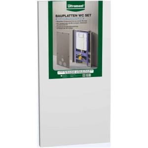 Set WC Ultrament, 120x60x2 cm, per rivestimento installazione a parete WC.