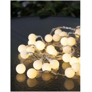 Guirlande lumineuse Star Trading Berry, boules LED blanc chaud, alimentation secteur, pour extérieur.