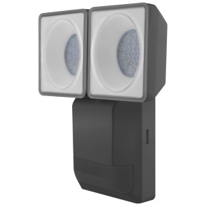 Faretto da esterno a LED Osram Endura, grigio scuro, con sensore di movimento per parete esterna.