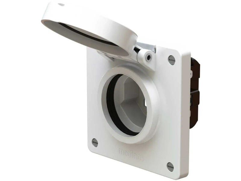 BG Electrical Presa Elettrica Esterna Singola Con Interruttore IP55 - Impermeabile Per Esterni, Garage, Capannoni
