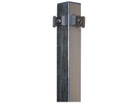 Pletscher Quadratrohr-Eckpfosten für Doppelstabmatten verzinkt Länge 1,5 m Pletscher Quadratrohr-Eckpfosten für Doppelstabmatten verzinkt Länge 1,5 m