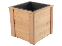 Blumenkasten Lärche inkl. 1 Pflanzeinsatz (HxBxT) 39 x 38 x 38 cm