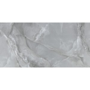 Piastrella da pavimento in gres porcellanato Opium Grigio, 60x120 cm, effetto marmo lucido per interni.