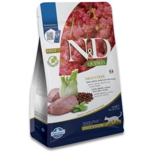 N&D Quinoa Digestion Katzenfutter mit Lamm für sensible Katzen, 300g.