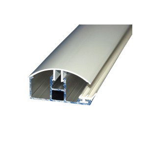 Profilo bordi a morsetto in PVC per coperture in plastica, 1 cm/1,6 cm, 250 cm di lunghezza.