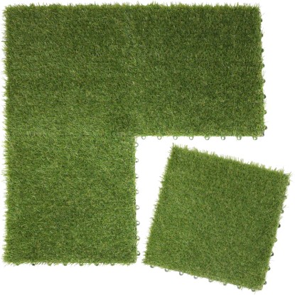 Lastra erbosa Verde 30 x 30 x 2,9 cm / set di 4