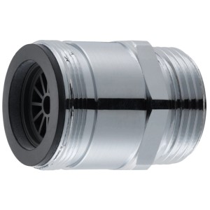 Riduzione Neomatic Pro con getto laminare, ottone cromato, filettatura M28x1 AG 3/4