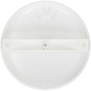 Rosace de plafond blanche avec pontet, 95x13mm, pour couvrir les installations de lampes.