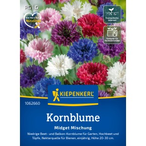 Kiepenkerl Bleuet Midget Mélange : Fleurs colorées dans différentes couleurs.