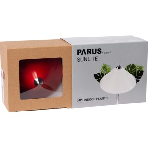 Confezione della lampada per piante a LED rossa Parus by Venso Sunlite 7W. Coltivazione di piante.