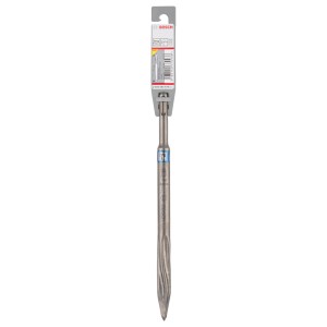 Scalpello a punta Bosch Pro SDS-plus, lunghezza 250mm, per martello con arresto rotazione.