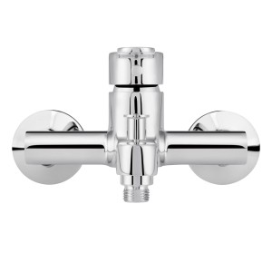 Mitigeur bain-douche baliv WA-5890 chromé, monocommande avec inverseur pour douche et flexible.