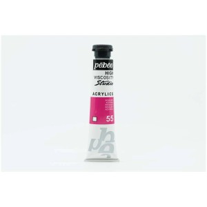 Pébéo Studio Acrylfarbe Rosa Azo, 20ml Tube für Künstlerbedarf.