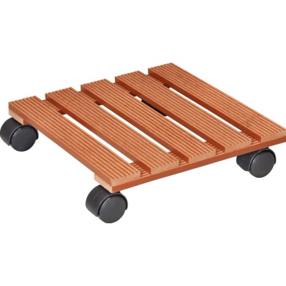 Wagner Multi Pflanzenroller WPC FSC® Terracotta (HxBxT) 8,3 x 29 x 29 cm