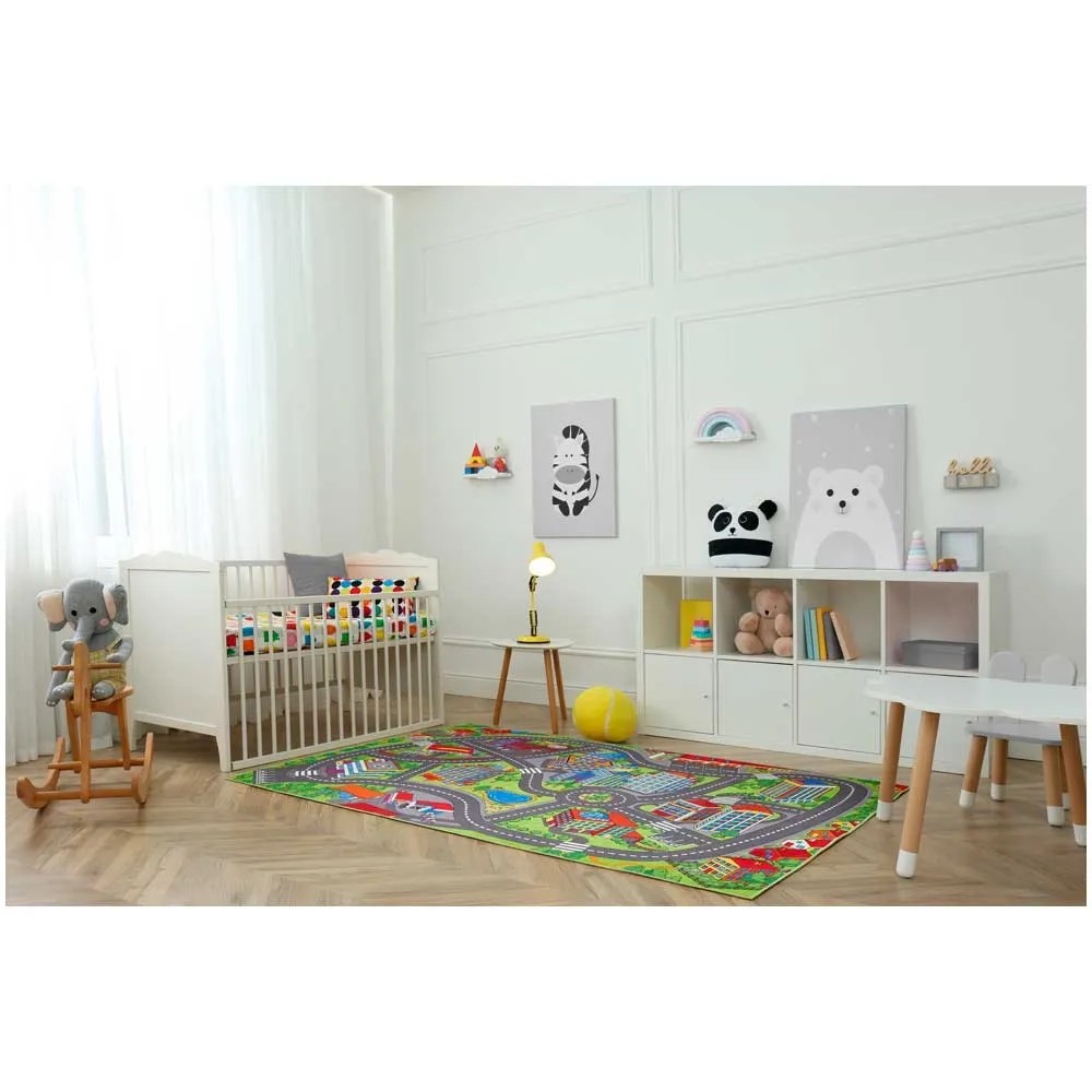 Pista Macchinine IKEA Tappeto Da Gioco Pe Bambini, Tappeto Da