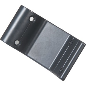Support de main courante anthracite en aluminium pour main courante en bois de 40 mm.