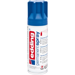 Edding 5200 spray permanente blu genziana, semi-opaco. Vernice spray colorata per varie superfici.