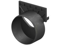 ACO Self Stirnwand mit Stutzen DN 100