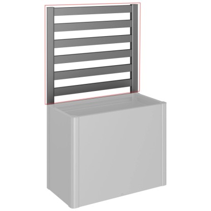 Biohort Rankgitter Dunkelgrau-Metallic für 4 m / Höhe 91 cm