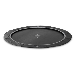 Trampolino interrato Exit InTerra nero rotondo, diametro 305 cm, senza rete.