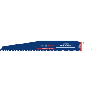 Lame de scie sabre Bosch Expert Multi Material S1159XHM bleue, 225 mm, pour matériaux de construction résistants.