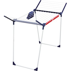 Leifheit Stendibiancheria Pegasus 180 Solid Plus: Stendino con ali pieghevoli e accessori.