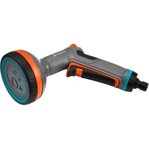 Gardena Comfort Multibrause: Pistola da giardino con 5 getti, ergonomica e antigelo.
