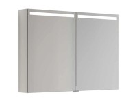 Dansani Spiegelschrank Top mit 2 Türen + Steckdose Weiss 70,4 x 100 cm