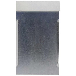 Connecteur longitudinal en acier pour protection anti-limaces, 260x50x150mm, pour bordures de parterres.