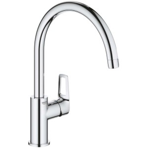 Miscelatore cucina Grohe StartLoop con bocca alta girevole cromata.