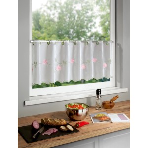 Panneau rosa Neusser Collection Telma, 45x135 cm, tenda con motivo floreale.