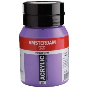 Peinture acrylique Amsterdam violet outremer, flacon de 500 ml, pour les fournitures d'art.