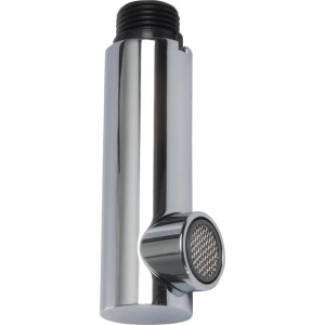 Doccetta di ricambio per miscelatore cucina, plastica cromata, con ugello miscelatore.