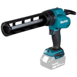 Pistola a cartuccia a batteria Makita LXT (batteria non inclusa), blu e nera, per cartucce e sacchetti di alluminio.
