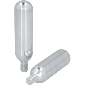 Fischer Cartouches CO2 lot de 2 pour pneus de vélo, argenté.
