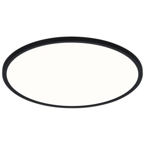 Plafoniera nera in plastica Nordlux Oja 42, Ø 42,4 cm, con modulo LED.