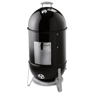 Weber Smokey Mountain Cooker barbecue à charbon Ø 47cm avec housse, idéal pour fumer.