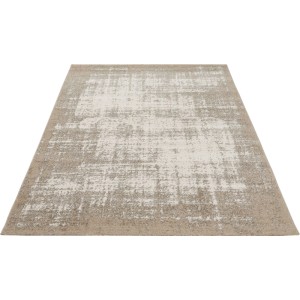 Tappeto a pelo alto Andiamo Campos, beige, design melange. Tappeto rettangolare in polipropilene, 160x230 cm.