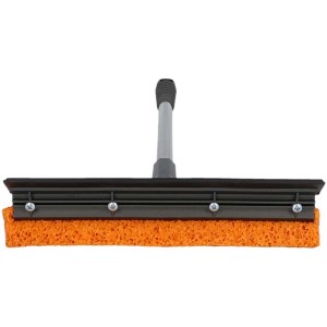 Nigrin Nettoyant pare-brise avec éponge et raclette pour un nettoyage sans traces des vitres de voiture, largeur 20 cm.