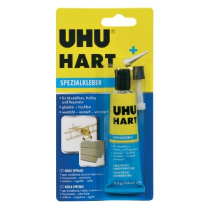 UHU Hartkleber 35g, glasklarer Spezialkleber für Modellbau, Hobby und Haushalt.