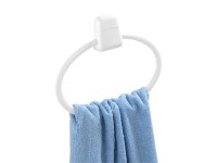 Wenko Anello Portasciugamani Pure Plastica Bianco